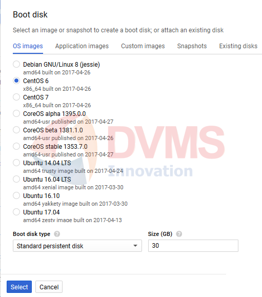 google cloud boot disk