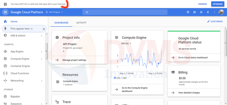 google cloud home project